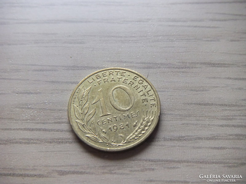 10 Centimes 1981   Franciaország