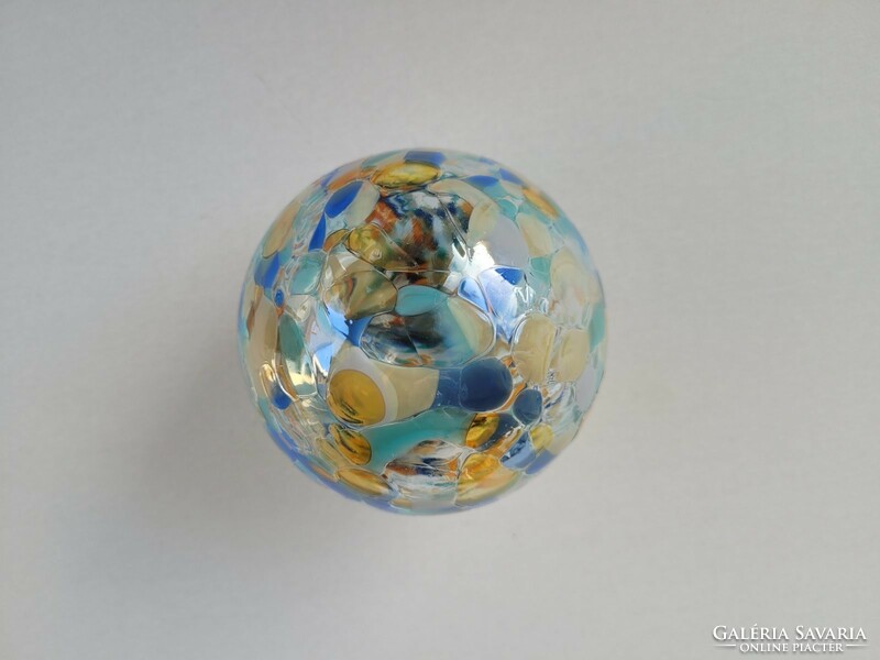 Old glass sphere joska design silberberg kristall Bavarian ornament retro Christmas tree decoration