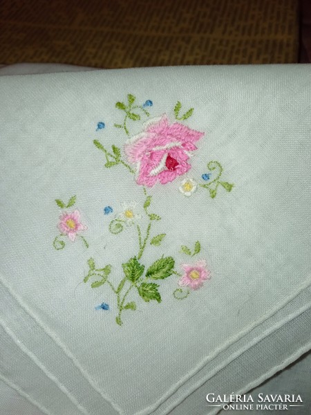 Beautiful embroidered vintage handkerchief
