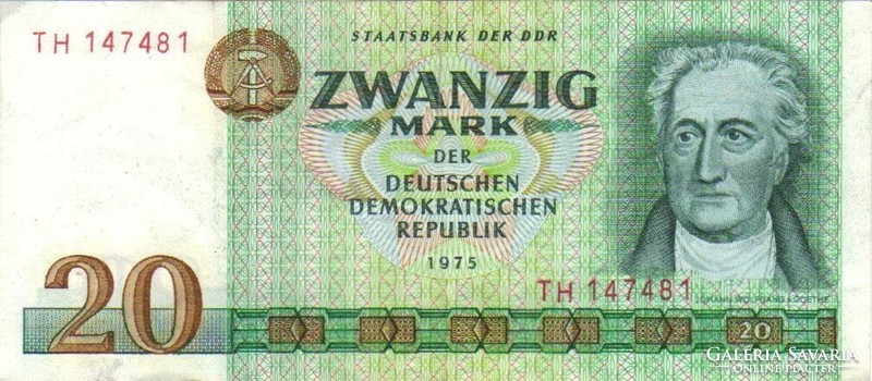 20 márka 1975 NDK Németország 1.