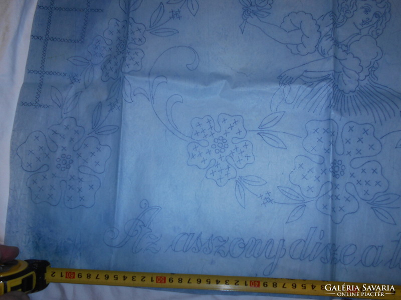 From a seamstress' legacy - handwork (wall protector) paper stencil for preprinting