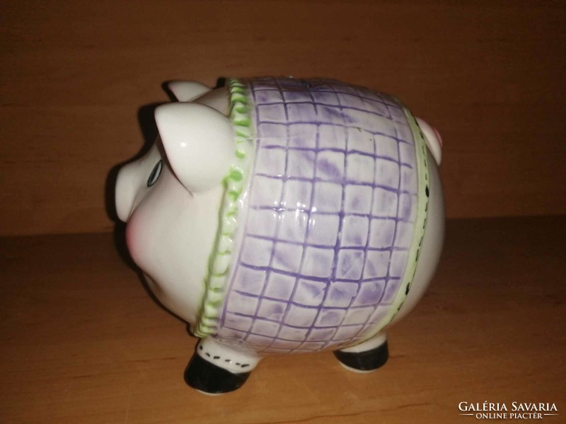 Cute ceramic pig bush - 15 cm long (5/d)