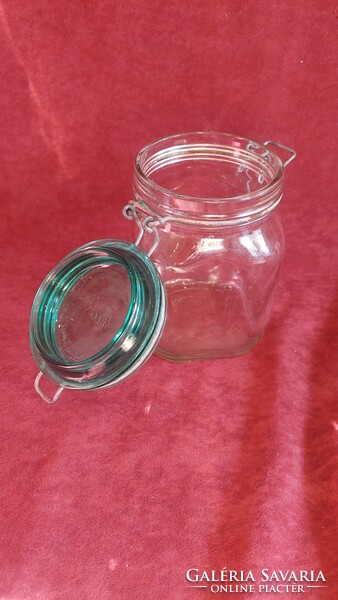 Bormioli rocco fido Italian buckled glass container