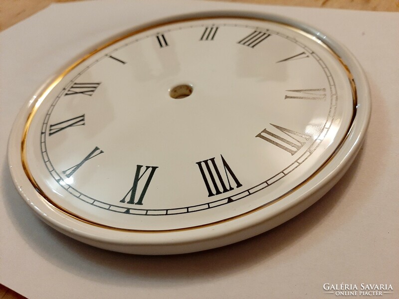 Porcelain Roman clock face with gold stripe 16.5 cm diameter 2.