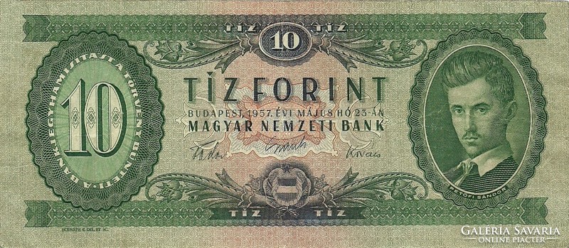 10 forint 1957 3.