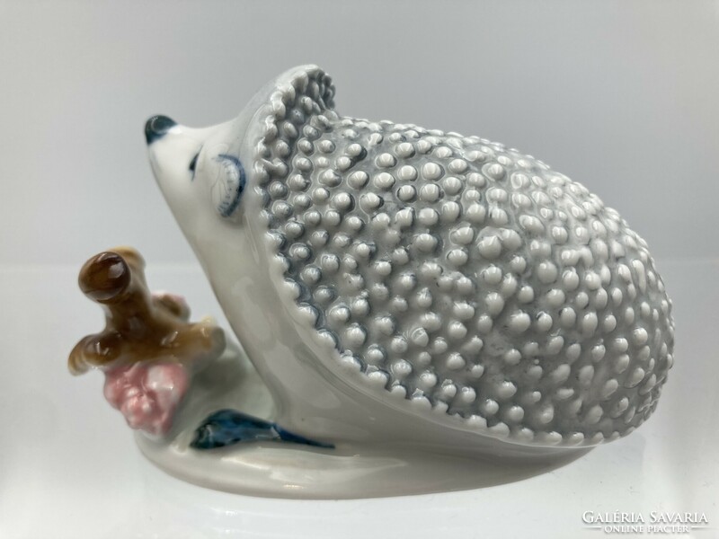 Flawless Zsolnay porcelain hedgehog