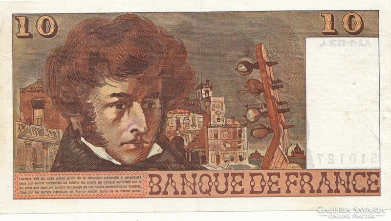 Francia 10 francs 1978. Posta van , olvass !