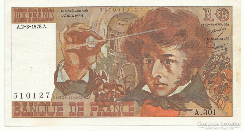 Francia 10 francs 1978. Posta van , olvass !