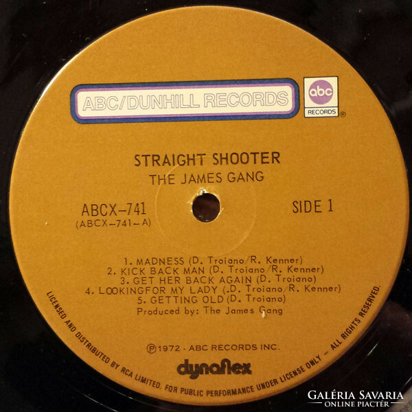 James Gang - Straight Shooter (LP, Album)