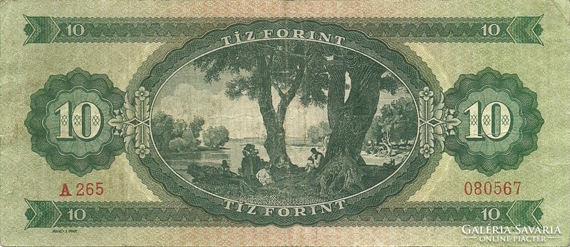 10 forint 1957 3.