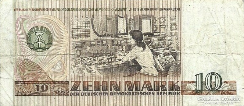 10 márka 1971 NDK Németország 2.