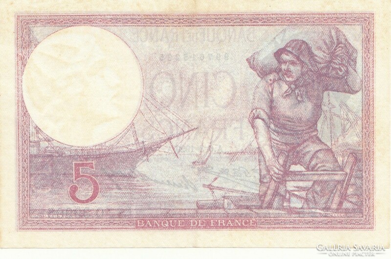 French 5 francs 1929. There is mail, read it!