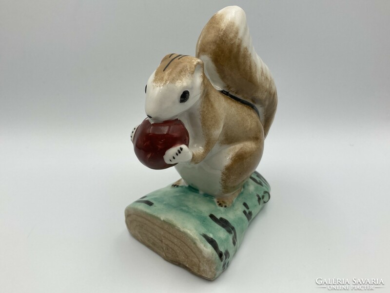 Korean ceramic squirrel with hazelnuts