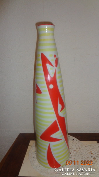 Zsolnay  , Török János  jazz vázája  , 42 cm