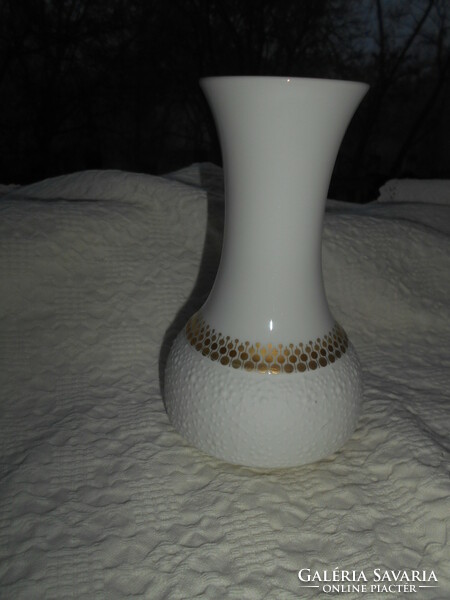 Thomas Rosenthal white, embossed vase
