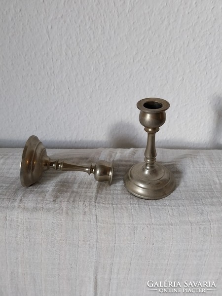 Small metal candle holders