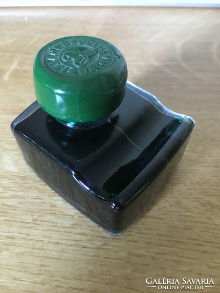 !!! Francesco rubinato ink inkwell with pen holder with green forest seal new !!! 50Ml!!!