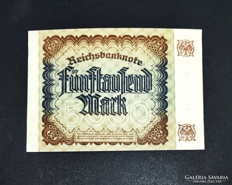 Németország 5.000 Márka 1922, AUNC