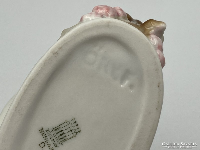 Hibátlan Zsolnay porcelán süni