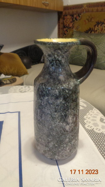 Bodrogkeresztúr ceramic vase, the old label is still on it.. Nice condition 27 cm