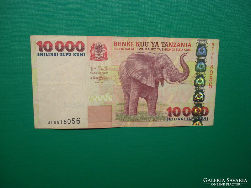 Tanzánia 10000 shilingi 2003 Ritkább!