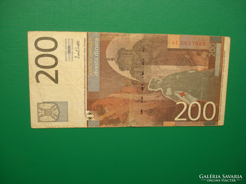 Jugoszlávia 200  dínár 2001