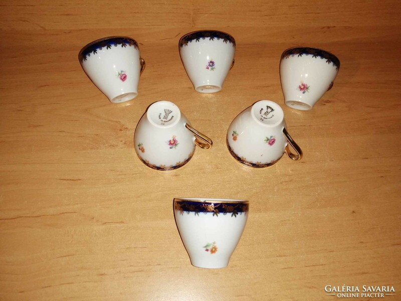 Régi német PM porcelán kávéscsésze 5+1 db egyben (z-1)