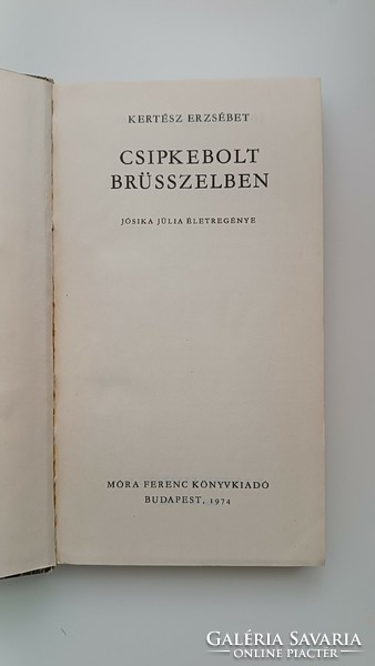 Csíkos könyvek - Kertész Erzsébet: Csipkebolt Brüsszelben Jósika Júlia életregénye