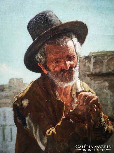 László Mednyánszky - an old beggar