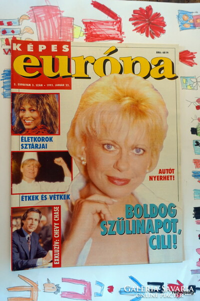 1993 January 22 / capable of Europe / birthday :-) original, old newspaper no.: 26371