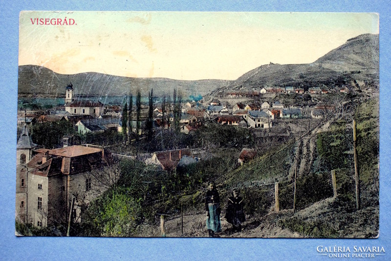 Visegrád - the vineyard of Kálmánné Sántha Visegrád - castle garden - photo postcard 1909