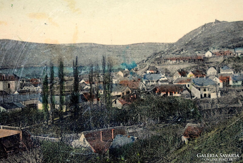 Visegrád - Sántha Kálmánné visegrád- várkerti szőlészete - fotó képeslap 1909