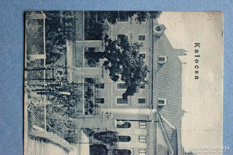 Kalocsa - Érseki palota  - fotó képeslap - Szeidler Aladár könyvker. kiadása  1923