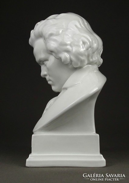 1P838 Herendi porcelán büszt BEETHOVEN 20.5 cm