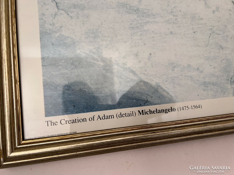 Michelangelo: creation of Adam, Sistine Chapel, the creation of Adam print