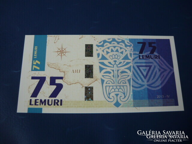 Lemuria 75 lemur 2013 dolphin ! Rare fantasy paper money! Ouch!