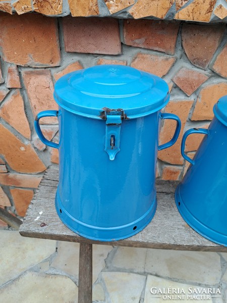 Usable ladle rare blue enameled enameled grease bucket for sale bucket peasant thing