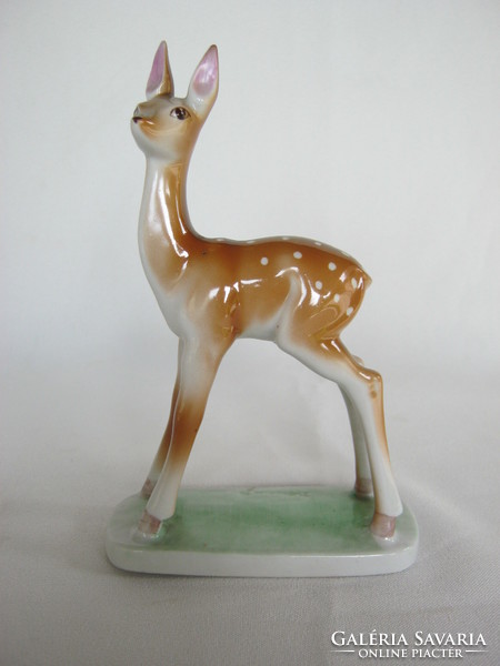 Porcelain roe deer from Drasche quarry designed by Béla Balogh