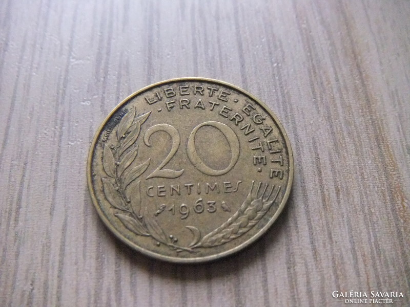 20 Centimes 1963 France
