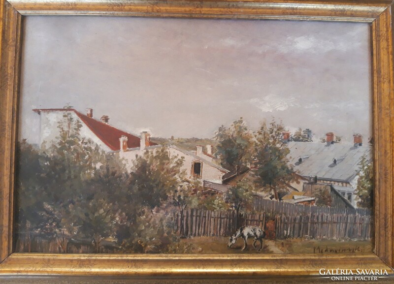 Mednyánszky László (1852-1919) - Olasz vidék - 20 cm x 30 cm
