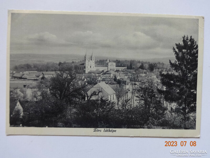 Old postcard: Zirc skyline (monostory) - 1937