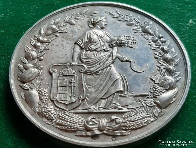 National Hungarian Economic Association, medal of distinction, hallmarked silver