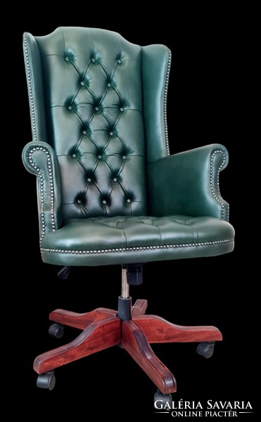 A775 chesterfield boss leather swivel chair, desk chair