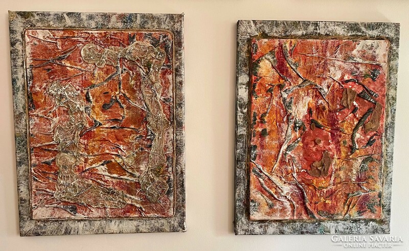 Two modern pictures, decoration