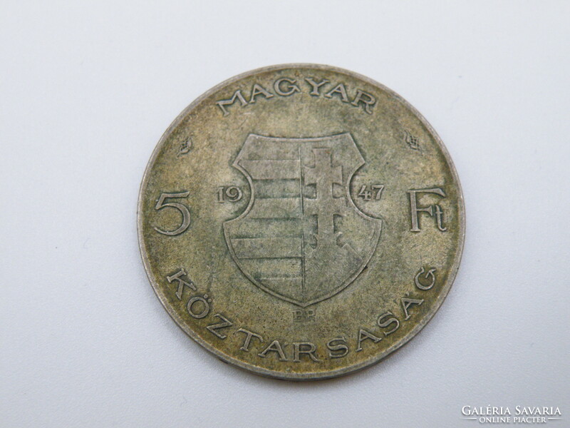 UK0008   1947 Ezüst 5 forint Kossuth