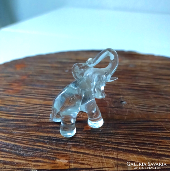 Small glass elephant