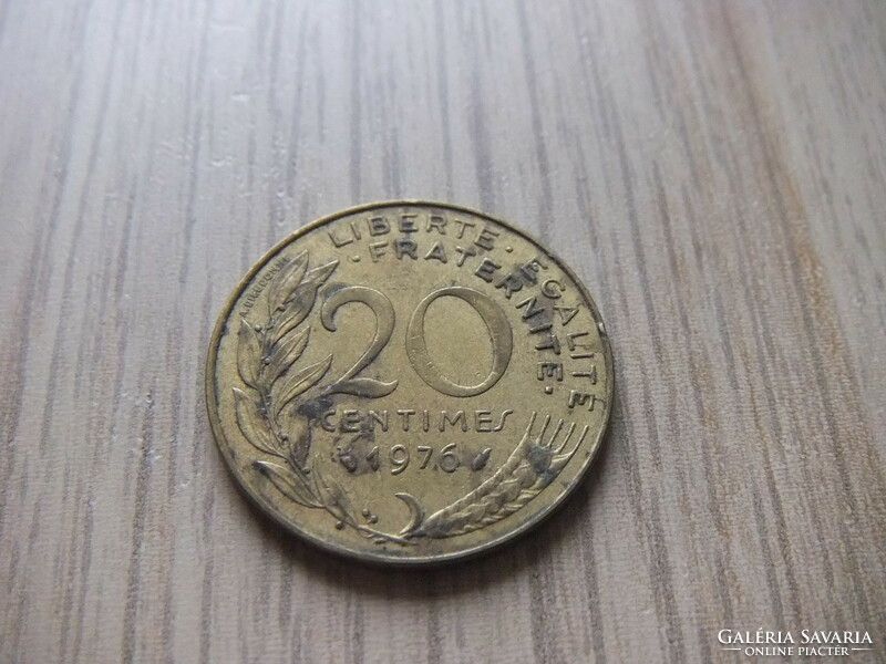 20 Centimes 1976  Franciaország