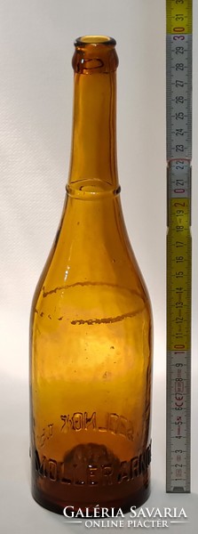 "Moller Arnold Szolnok 0,55 l" világosbarna sörösüveg (2880)