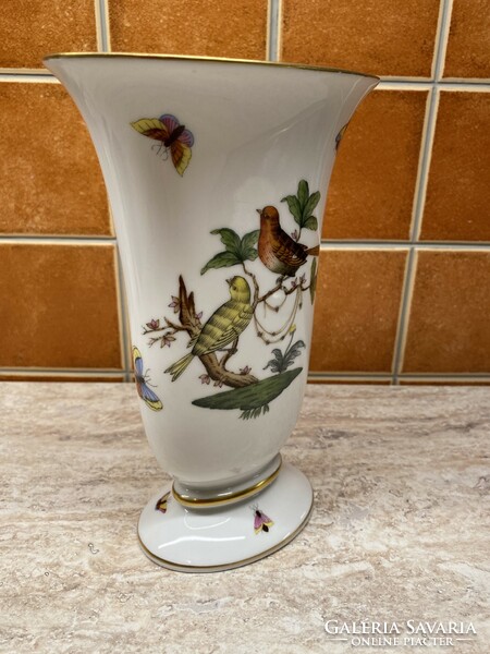 Herend rothschild bird vase 20x13.5x8