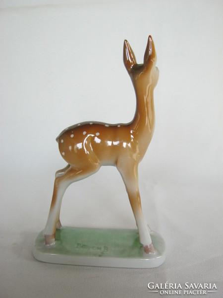Porcelain roe deer from Drasche quarry designed by Béla Balogh